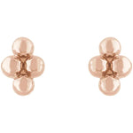 Load image into Gallery viewer, 14k Yellow Gold Bead Earrings