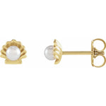 Load image into Gallery viewer, Elegant Pearl Shell Earrings