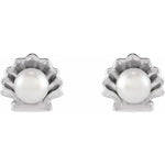 Load image into Gallery viewer, Elegant Pearl Shell Earrings