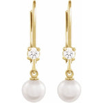 Load image into Gallery viewer, Elegant Akoya Cultured Pearl Earrings