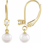Load image into Gallery viewer, Elegant Akoya Cultured Pearl Earrings