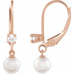 Load image into Gallery viewer, Elegant Akoya Cultured Pearl Earrings