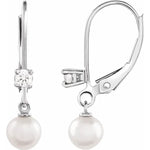Load image into Gallery viewer, Elegant Akoya Cultured Pearl Earrings