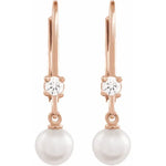 Load image into Gallery viewer, Elegant Akoya Cultured Pearl Earrings