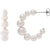 Statement Pearl Hoop Earrings for Women