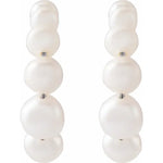 Load image into Gallery viewer, Statement Pearl Hoop Earrings for Women