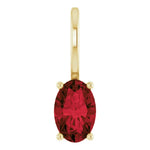 Load image into Gallery viewer, Garnet Birthstone Charm Pendant