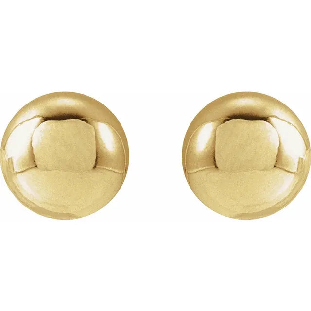 Gold Ball Stud Earrings For Women