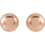 Load image into Gallery viewer, Gold Ball Stud Earrings For Women