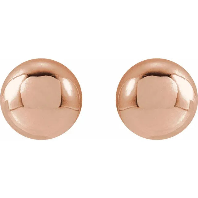 Gold Ball Stud Earrings For Women