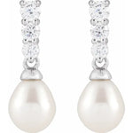 Load image into Gallery viewer, Lustrous Freshwater Pearl Earrings For Women