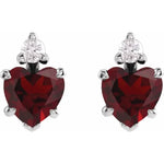 Load image into Gallery viewer, Diamond Gifts for Women- Unique Mozambique Garnet Earrings