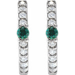 Load image into Gallery viewer, Valentine’s Special Gifts for Women: Natural Diamond Huggie Earrings