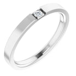 Load image into Gallery viewer, Signature Flat Diamond Wedding Band for Men