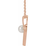 Load image into Gallery viewer, Sterling Silver Pendant with Pearl Pattern and Delicate Design