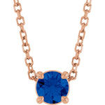 Load image into Gallery viewer, Luxury Blue Sapphire Necklace