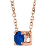 Load image into Gallery viewer, Luxury Blue Sapphire Necklace