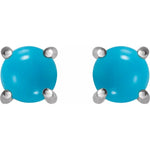 Load image into Gallery viewer, Turquoise Cabochon Earrings For Women