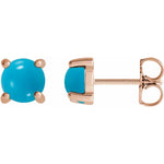 Load image into Gallery viewer, Turquoise Cabochon Earrings For Women