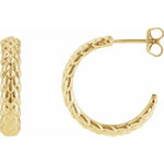 Load image into Gallery viewer, Stylish Jewellery for Women - 14k White Gold Hoop Earrings