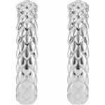 Load image into Gallery viewer, Stylish Jewellery for Women - 14k White Gold Hoop Earrings