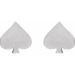 Load image into Gallery viewer, Sterling Silver Spade Earrings