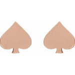 Load image into Gallery viewer, Sterling Silver Spade Earrings