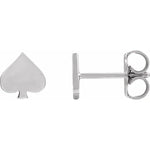 Load image into Gallery viewer, Sterling Silver Spade Earrings