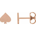 Load image into Gallery viewer, Sterling Silver Spade Earrings