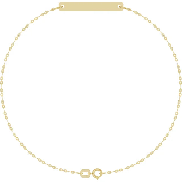 Personalized Engravable Bar Bracelet