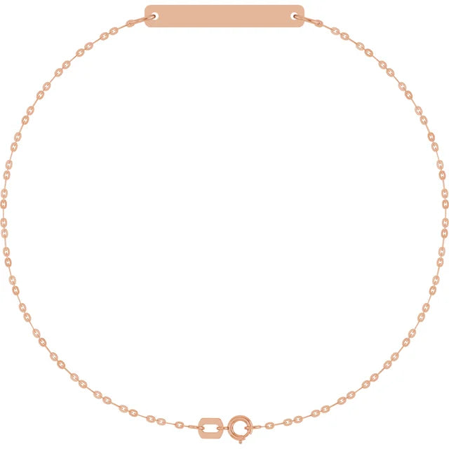 Personalized Engravable Bar Bracelet