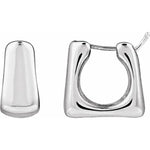 Load image into Gallery viewer, Valentine’s Special Square Shaped Hoop Earrings