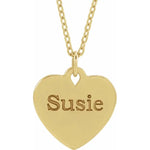 Load image into Gallery viewer, Personalised Gifts for Women: Floral Heart Necklace