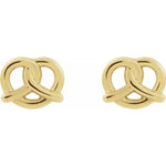 Load image into Gallery viewer, Graceful Design Women’s Gold Pretzel Earrings