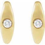 Load image into Gallery viewer, Women’s Natural Diamond Hoop Earrings