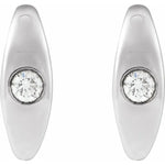 Load image into Gallery viewer, Women’s Natural Diamond Hoop Earrings