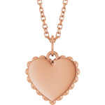 Load image into Gallery viewer, Engravable Heart Necklace for Women