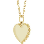 Load image into Gallery viewer, Engravable Heart Necklace for Women