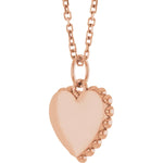 Load image into Gallery viewer, Engravable Heart Necklace for Women