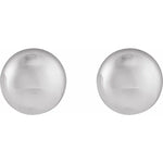 Load image into Gallery viewer, Women’s Sterling Silver Domed Earrings
