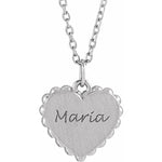 Load image into Gallery viewer, Engravable Heart Necklace for Women
