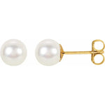 Load image into Gallery viewer, 14k Gold Freshwater Pearl Earrings