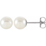 Load image into Gallery viewer, Unique Gift for Ladies- Freshwater White Pearl Earrings