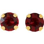 Load image into Gallery viewer, Bold and Colourful Ruby Birthstone Stud Earrings for Her