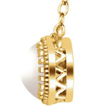 Load image into Gallery viewer, Versatile Jewelry for Daily Wear: Halo Pearl Necklace for Her