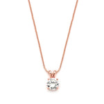 Load image into Gallery viewer, Rose Gold Double-Loop Top Pendant Necklace