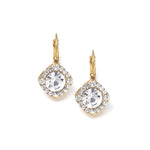 Load image into Gallery viewer, Crystal Solitaire Drop Earrings