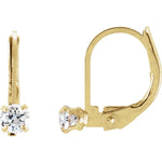 Load image into Gallery viewer, 14k Yellow Gold Accented Diamond Earrings
