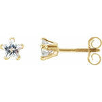 Load image into Gallery viewer, 14k Yellow Gold Cubic Zirconia Stud Earrings