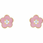 Load image into Gallery viewer, Blooming Enamel Flower Earrings